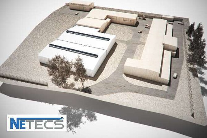 Neue große Doppelhalle für Netecs in Olesno