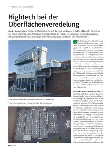 Hightech bei der Oberflächenveredelung