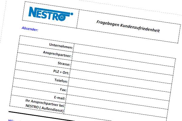 [Translate to Französisch:] Zufriedenheit mit NESTRO weiterhin gut