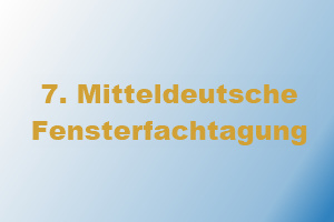 Logo der Mitteldeutschen Fensterfachtagung mit Hinweis auf die NESTRO Teilnehmer Holger Boin und Jörg Landgraf für Gespräche rund um Absaug- und Filtertechnik